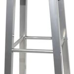 Casa si Gradina - Mobilier - Scaune si fotolii - Scaune - Scaune de bar, 4 buc., argintiu si maro, MDF - Infinity.ro