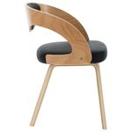 Casa si Gradina - Mobilier - Scaune si fotolii - Scaune - Scaune de bucatarie 4 buc, negru, lemn curbat & piele ecologica - Infinity.ro