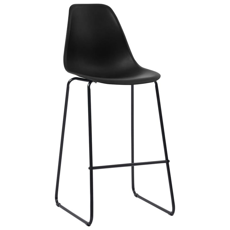 Casa si Gradina - Mobilier - Scaune si fotolii - Scaune - Scaune de bar, 2 buc., negru, plastic - Infinity.ro