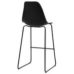 Casa si Gradina - Mobilier - Scaune si fotolii - Scaune - Scaune de bar, 2 buc., negru, plastic - Infinity.ro