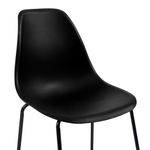Casa si Gradina - Mobilier - Scaune si fotolii - Scaune - Scaune de bar, 2 buc., negru, plastic - Infinity.ro