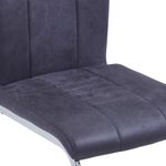 Casa si Gradina - Mobilier - Scaune si fotolii - Scaune - Scaune de bucatarie consola, 2 buc., gri, piele intoarsa eco - Infinity.ro