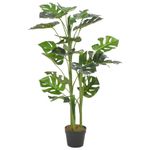 Casa si Gradina - Decoratiuni - Obiecte decorative - Plante artificiale - Planta artificiala Monstera cu ghiveci, verde, 100 cm - Infinity.ro