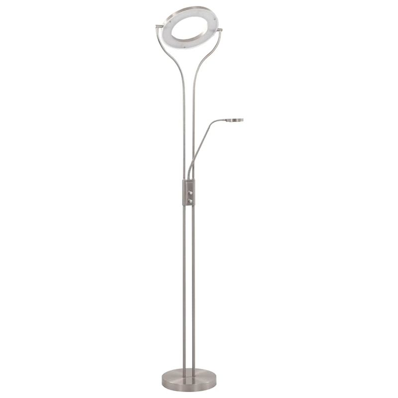 Casa si Gradina - Corpuri si surse de iluminat - Veioze si lampi - Lampadare - Lampa de podea, argintiu, 180 cm, 18 W, reglabila - Infinity.ro