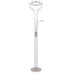 Casa si Gradina - Corpuri si surse de iluminat - Veioze si lampi - Lampadare - Lampa de podea, argintiu, 180 cm, 18 W, reglabila - Infinity.ro