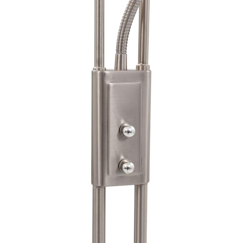Casa si Gradina - Corpuri si surse de iluminat - Veioze si lampi - Lampadare - Lampa de podea, argintiu, 180 cm, 18 W, reglabila - Infinity.ro