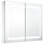 Casa si Gradina - Mobilier - Mobilier baie - Corpuri baie - Dulap de baie cu oglinda si LED, 80 x 12,2 x 68 cm - Infinity.ro