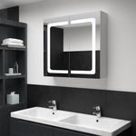 Casa si Gradina - Mobilier - Mobilier baie - Corpuri baie - Dulap de baie cu oglinda si LED, 80 x 12,2 x 68 cm - Infinity.ro