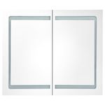 Casa si Gradina - Mobilier - Mobilier baie - Corpuri baie - Dulap de baie cu oglinda si LED, 80 x 12,2 x 68 cm - Infinity.ro