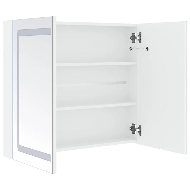 Casa si Gradina - Mobilier - Mobilier baie - Corpuri baie - Dulap de baie cu oglinda si LED, 80 x 12,2 x 68 cm - Infinity.ro