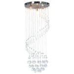 Casa si Gradina - Corpuri si surse de iluminat - Lustre si pendule - Lustra cu margele de cristal, argintiu, spirala, G9 - Infinity.ro