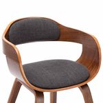 Casa si Gradina - Mobilier - Scaune si fotolii - Scaune - Scaun de bucatarie, gri inchis, material textil si lemn curbat - Infinity.ro