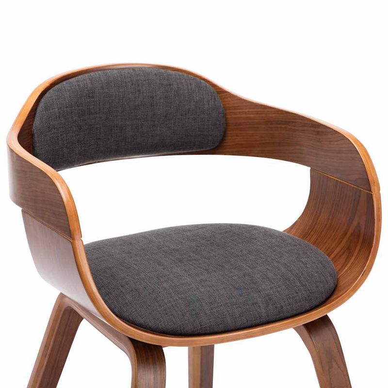 Casa si Gradina - Mobilier - Scaune si fotolii - Scaune - Scaun de bucatarie, gri inchis, material textil si lemn curbat - Infinity.ro