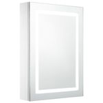 Casa si Gradina - Mobilier - Mobilier baie - Corpuri baie - Dulap de baie cu oglinda si LED-uri, 50 x 13 x 70 cm - Infinity.ro
