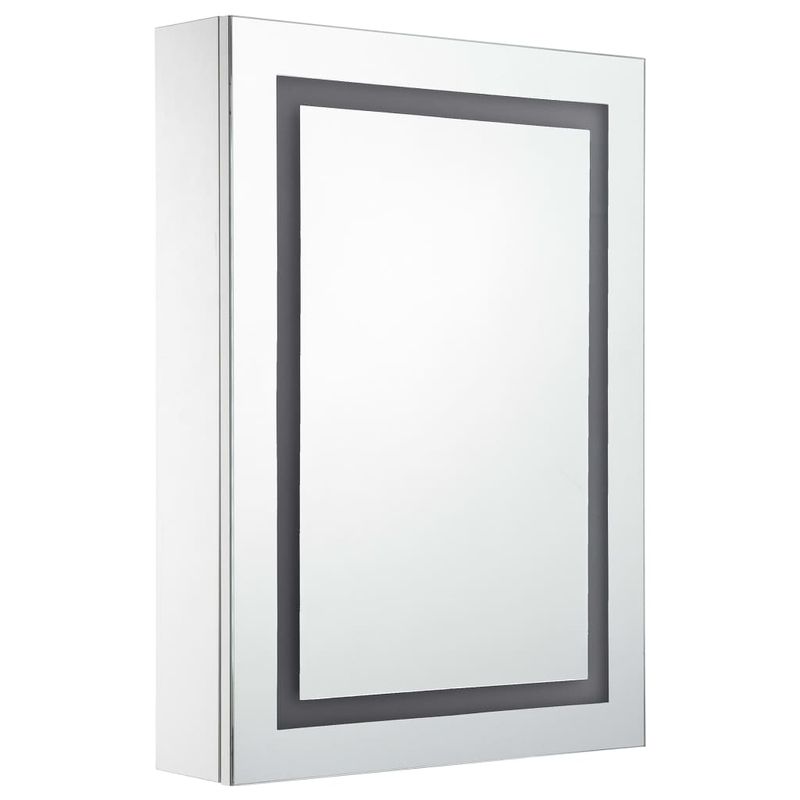 Casa si Gradina - Mobilier - Mobilier baie - Corpuri baie - Dulap de baie cu oglinda si LED-uri, 50 x 13 x 70 cm - Infinity.ro