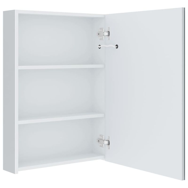 Casa si Gradina - Mobilier - Mobilier baie - Corpuri baie - Dulap de baie cu oglinda si LED-uri, 50 x 13 x 70 cm - Infinity.ro