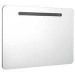 Casa si Gradina - Mobilier - Mobilier baie - Corpuri baie - Dulap de baie cu oglinda si LED, 80 x 9,5 x 55 cm - Infinity.ro