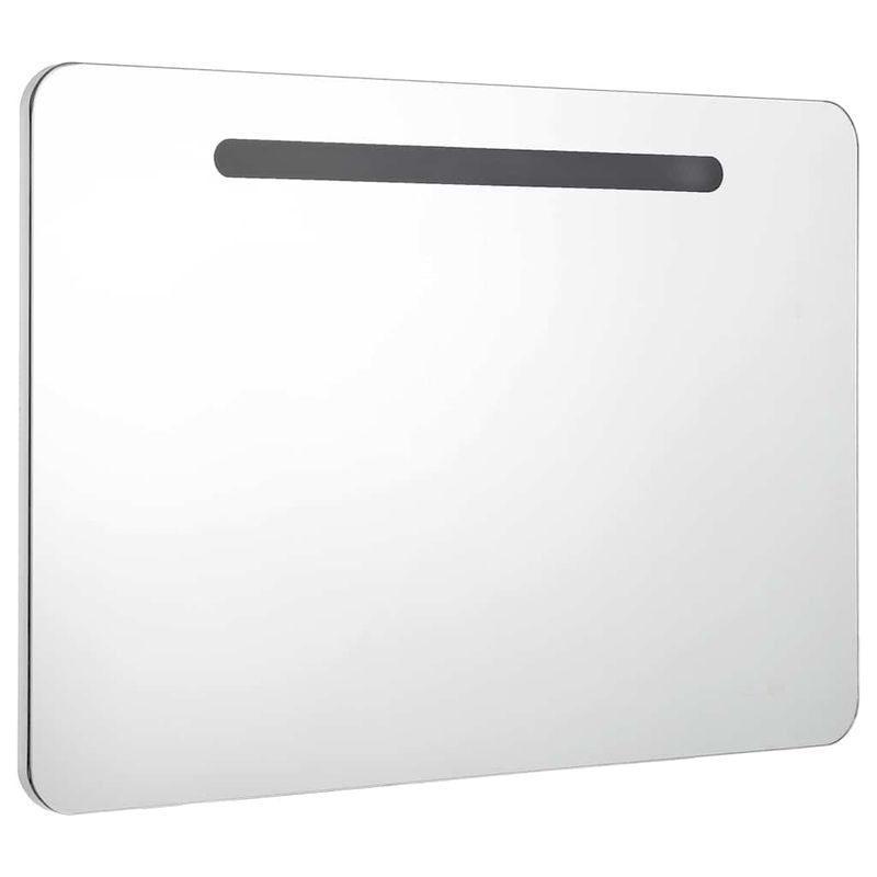 Casa si Gradina - Mobilier - Mobilier baie - Corpuri baie - Dulap de baie cu oglinda si LED, 80 x 9,5 x 55 cm - Infinity.ro