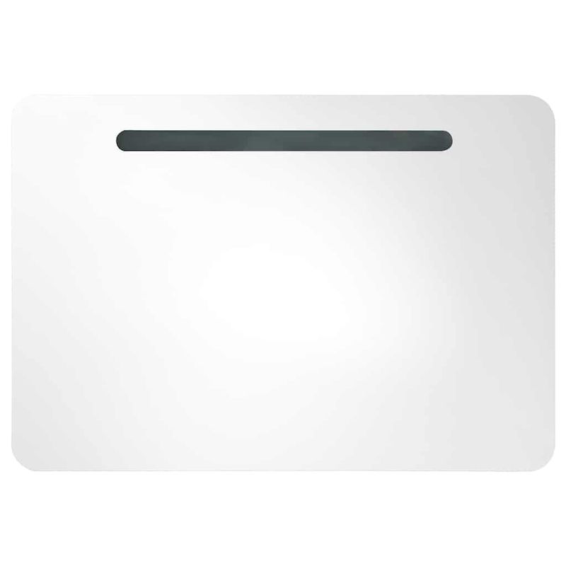 Casa si Gradina - Mobilier - Mobilier baie - Corpuri baie - Dulap de baie cu oglinda si LED, 80 x 9,5 x 55 cm - Infinity.ro