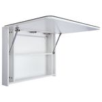 Casa si Gradina - Mobilier - Mobilier baie - Corpuri baie - Dulap de baie cu oglinda si LED, 80 x 9,5 x 55 cm - Infinity.ro