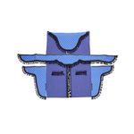 Auto si Moto - Piese auto si accesorii - Interior auto - Accesorii interior - Set 8 Perdele Decor Cabina Camion, Universale, Velur, Albastru - Infinity.ro
