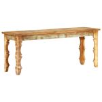 Casa si Gradina - Mobilier - Canapele si coltare - Banchete - Banca solida din lemn reciclat, 110x35x45 cm - Infinity.ro