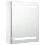 Casa si Gradina - Mobilier - Mobilier baie - Corpuri baie - Dulap de baie cu oglinda si LED-uri, 50x13,5x60 cm - Infinity.ro