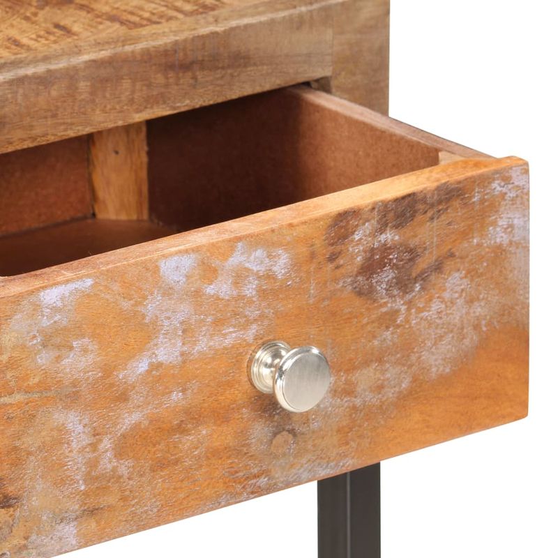 Casa si Gradina - Mobilier - Comode si corpuri - Comode - Masa consola, auriu, 90 x 30 x 75 cm, lemn masiv reciclat - Infinity.ro