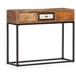 Casa si Gradina - Mobilier - Comode si corpuri - Comode - Masa consola, auriu, 90 x 30 x 75 cm, lemn masiv reciclat - Infinity.ro