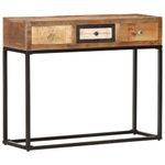 Casa si Gradina - Mobilier - Comode si corpuri - Comode - Masa consola, auriu, 90 x 30 x 75 cm, lemn masiv reciclat - Infinity.ro