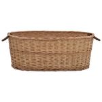 Casa si Gradina - Termice - Sobe, Seminee si accesorii - Accesorii seminee si sobe - Cos lemne foc cu manere de transport natural 88x57x34 cm salcie - Infinity.ro