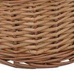 Casa si Gradina - Termice - Sobe, Seminee si accesorii - Accesorii seminee si sobe - Cos lemne foc cu manere de transport natural 88x57x34 cm salcie - Infinity.ro