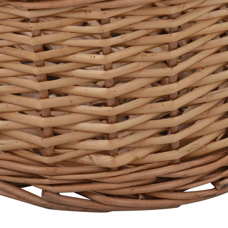 Casa si Gradina - Termice - Sobe, Seminee si accesorii - Accesorii seminee si sobe - Cos lemne foc cu manere de transport natural 88x57x34 cm salcie - Infinity.ro
