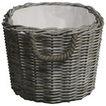 Casa si Gradina - Termice - Sobe, Seminee si accesorii - Accesorii seminee si sobe - Cos pentru lemne de foc cu manere, gri, 59x42x28 cm, salcie - Infinity.ro