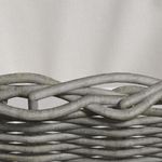 Casa si Gradina - Termice - Sobe, Seminee si accesorii - Accesorii seminee si sobe - Cos pentru lemne de foc cu manere, gri, 59x42x28 cm, salcie - Infinity.ro