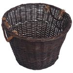 Casa si Gradina - Termice - Sobe, Seminee si accesorii - Accesorii seminee si sobe - Set cosuri pentru lemne de foc stivuibile, maro inchis, rachita - Infinity.ro