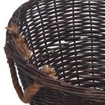 Casa si Gradina - Termice - Sobe, Seminee si accesorii - Accesorii seminee si sobe - Set cosuri pentru lemne de foc stivuibile, maro inchis, rachita - Infinity.ro