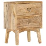 Casa si Gradina - Mobilier - Comode si corpuri - Noptiere - Noptiera, 40 x 35 x 55 cm, lemn masiv de mango - Infinity.ro