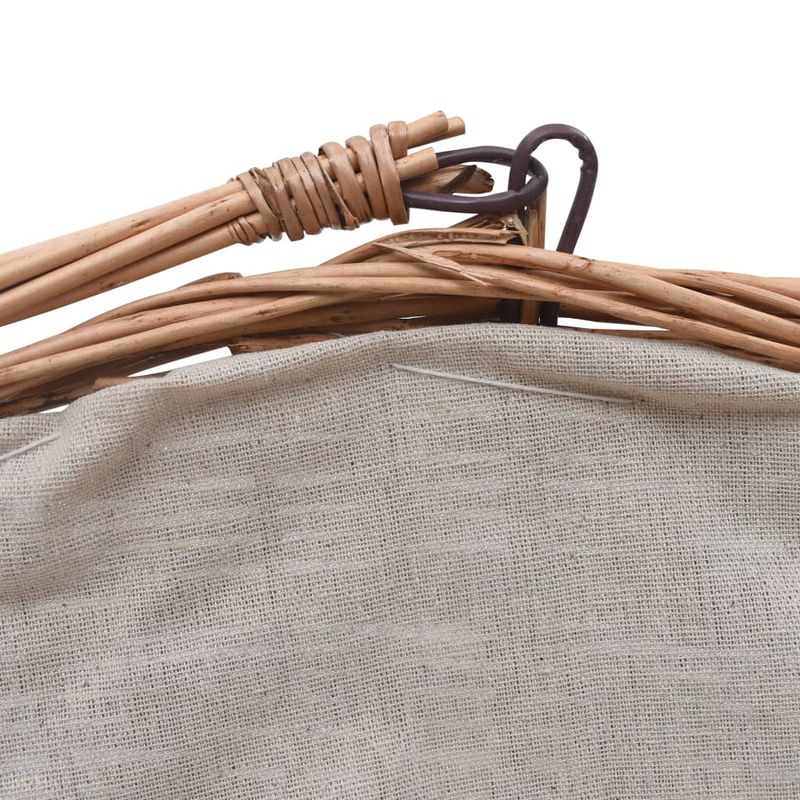 Casa si Gradina - Termice - Sobe, Seminee si accesorii - Accesorii seminee si sobe - Cos pentru lemne de foc cu maner, natural, 60x44x55 cm, salcie - Infinity.ro