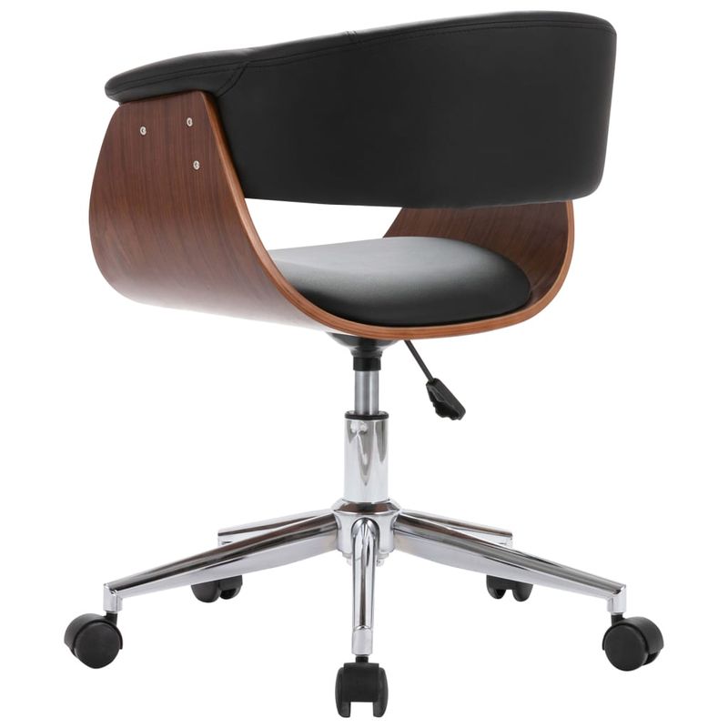 Casa si Gradina - Mobilier - Scaune si fotolii - Scaune - Scaun de bucatarie, negru, lemn curbat si piele ecologica - Infinity.ro