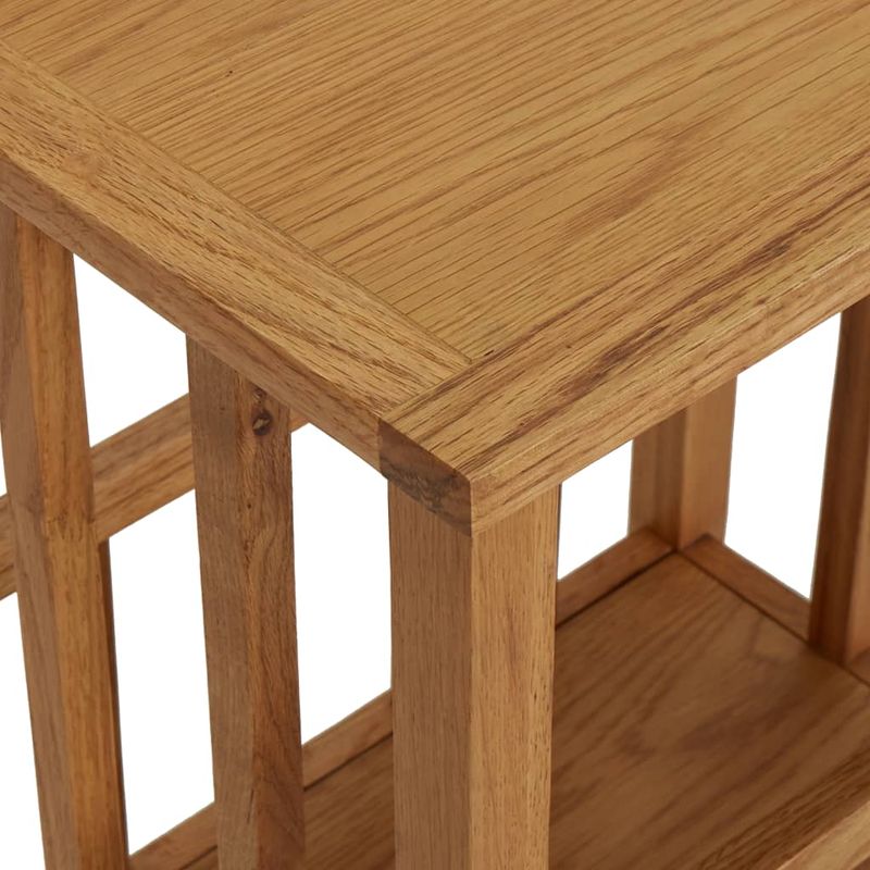 Casa si Gradina - Mobilier - Mese si birouri - Mese living - Masuta de reviste, 45 x 35 x 55 cm, lemn masiv de stejar - Infinity.ro