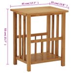 Casa si Gradina - Mobilier - Mese si birouri - Mese living - Masuta de reviste, 45 x 35 x 55 cm, lemn masiv de stejar - Infinity.ro
