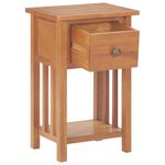 Casa si Gradina - Mobilier - Mese si birouri - Mese living - Masa de reviste cu sertar, 35 x 27 x 55 cm, lemn masiv stejar - Infinity.ro