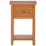 Casa si Gradina - Mobilier - Mese si birouri - Mese living - Masa de reviste cu sertar, 35 x 27 x 55 cm, lemn masiv stejar - Infinity.ro
