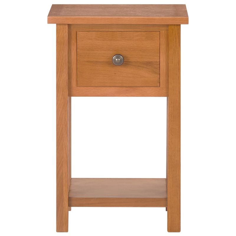Casa si Gradina - Mobilier - Mese si birouri - Mese living - Masa de reviste cu sertar, 35 x 27 x 55 cm, lemn masiv stejar - Infinity.ro