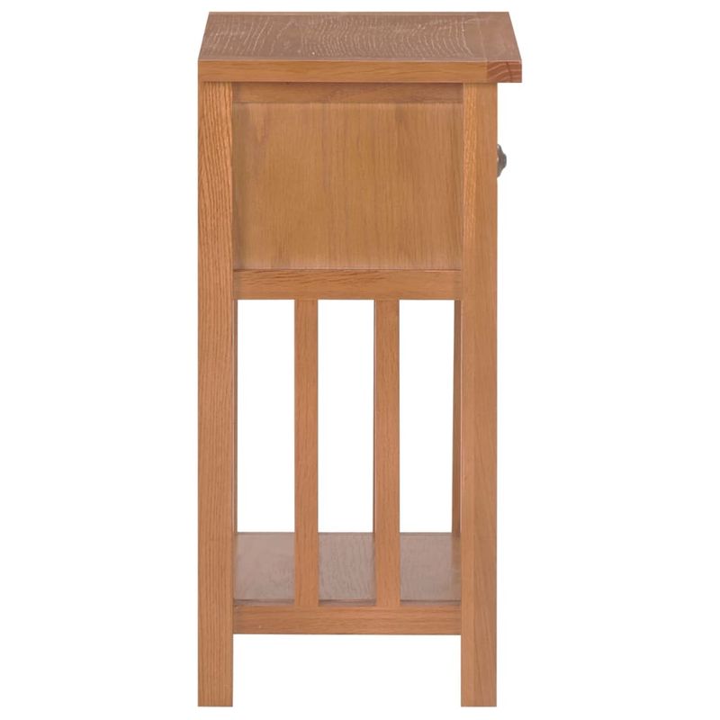 Casa si Gradina - Mobilier - Mese si birouri - Mese living - Masa de reviste cu sertar, 35 x 27 x 55 cm, lemn masiv stejar - Infinity.ro