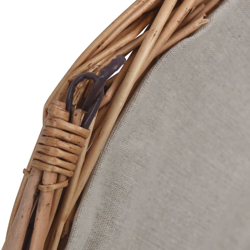 Casa si Gradina - Termice - Sobe, Seminee si accesorii - Accesorii seminee si sobe - Cos pentru lemne de foc cu maner, maro, 61,5x46,5x52 cm salcie - Infinity.ro