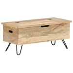 Casa si Gradina - Mobilier - Organizare si depozitare - Cufere si lazi - Cufar, 90 x 40 x 45 cm, lemn masiv de mango - Infinity.ro