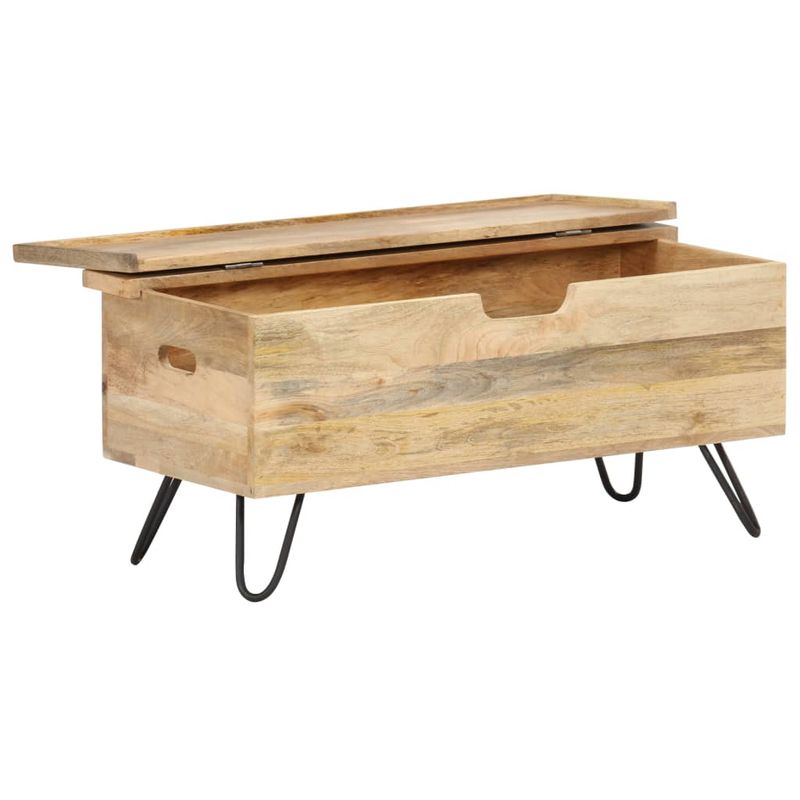 Casa si Gradina - Mobilier - Organizare si depozitare - Cufere si lazi - Cufar, 90 x 40 x 45 cm, lemn masiv de mango - Infinity.ro