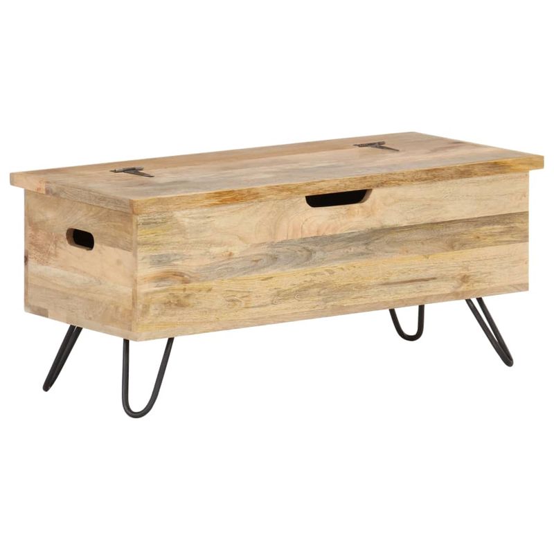 Casa si Gradina - Mobilier - Organizare si depozitare - Cufere si lazi - Cufar, 90 x 40 x 45 cm, lemn masiv de mango - Infinity.ro
